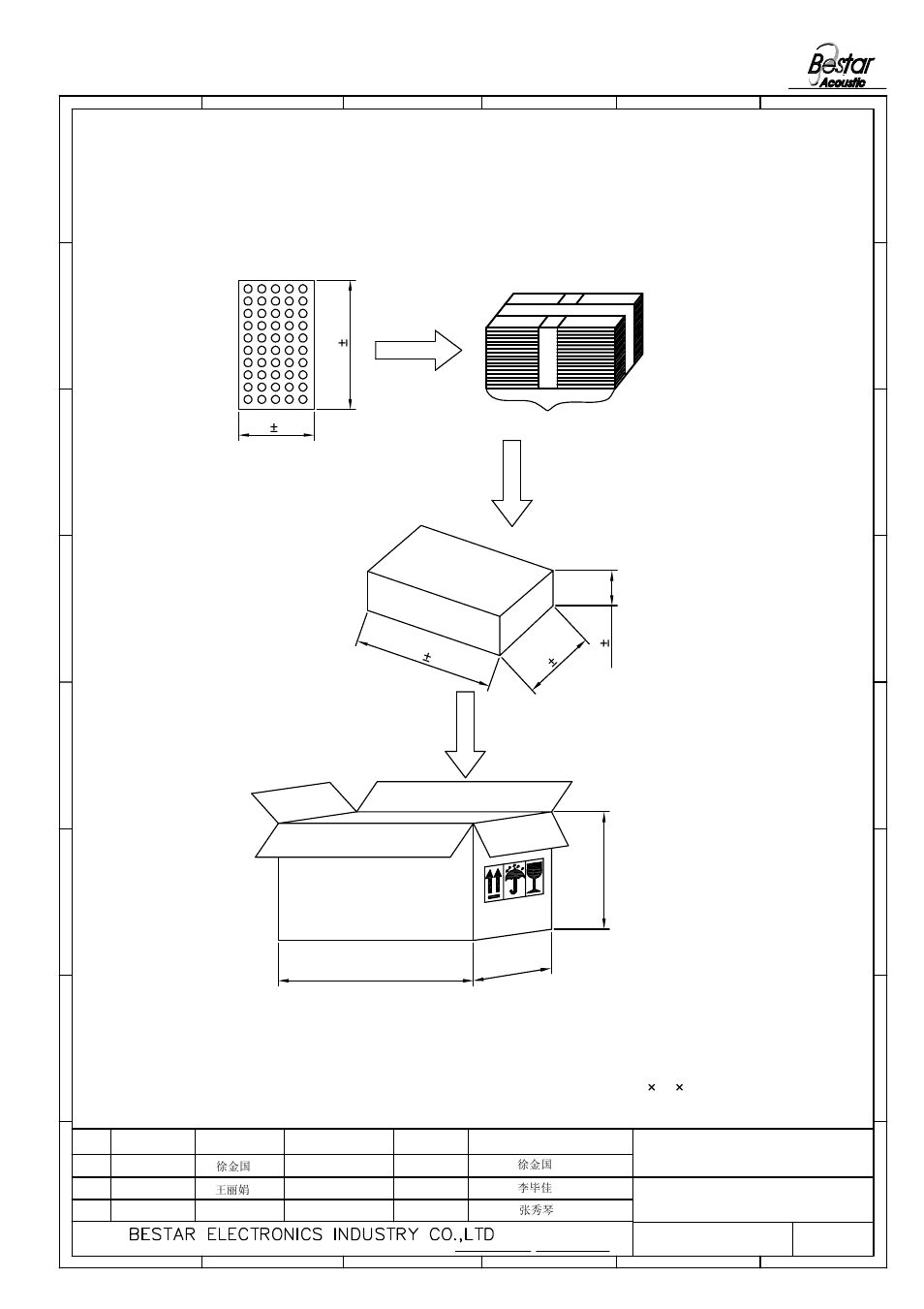 Microphone, Packing, Remark | 1000pcs | BeStar BCM4015OLFC-42 User Manual | Page 6 / 7