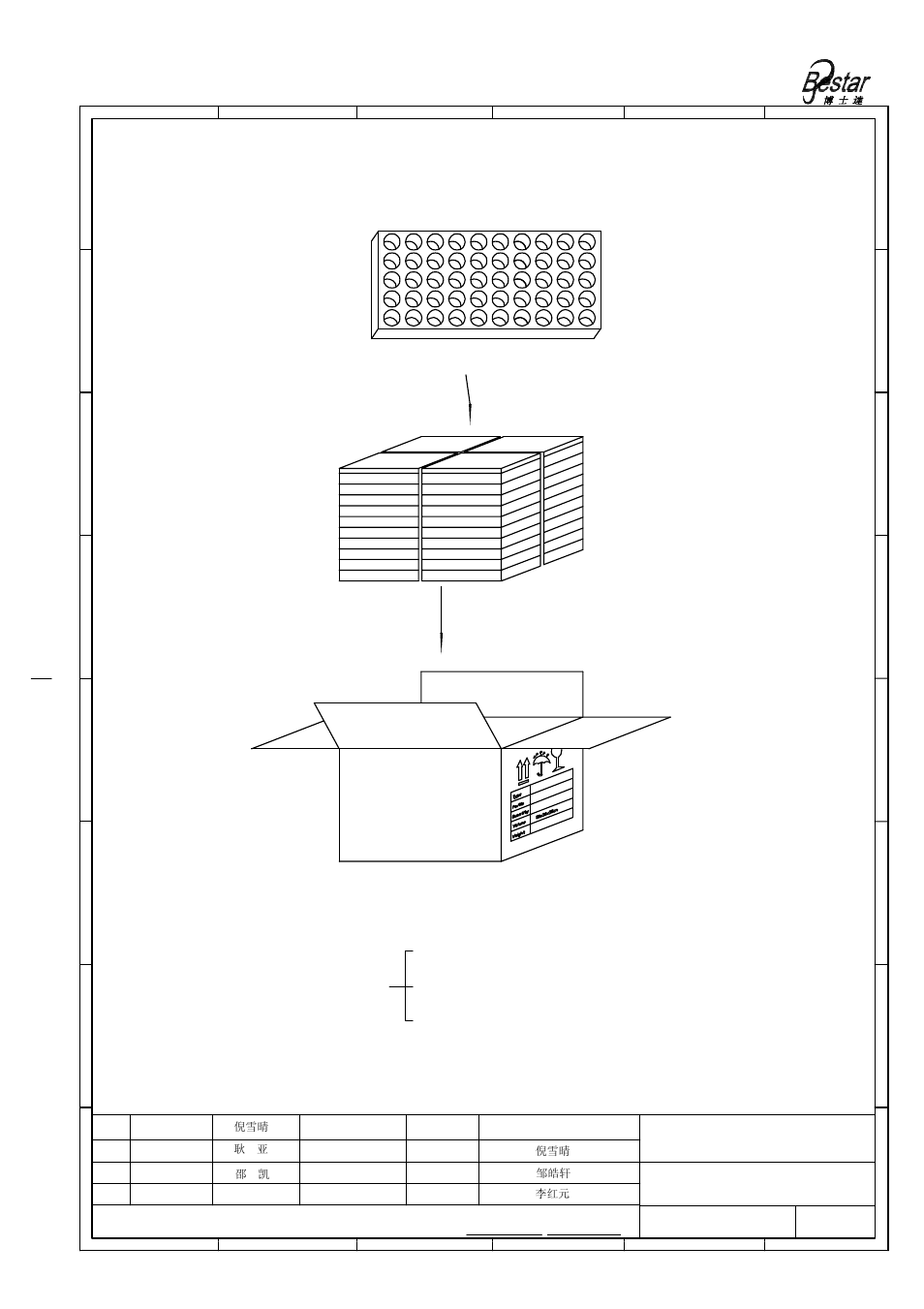 Packing, Quantity, Bestar electronics industry co.,ltd | Ultrasonic sensor | BeStar BPU1840TFAH12 User Manual | Page 8 / 9