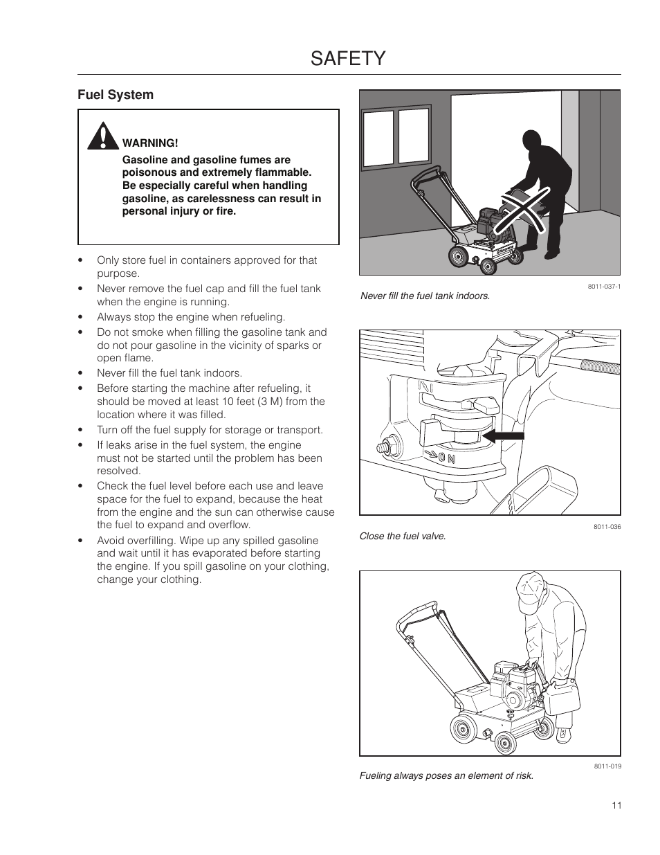 Fuel system, Safety | BlueBird 966067901_S22B5DA User Manual | Page 11 / 32