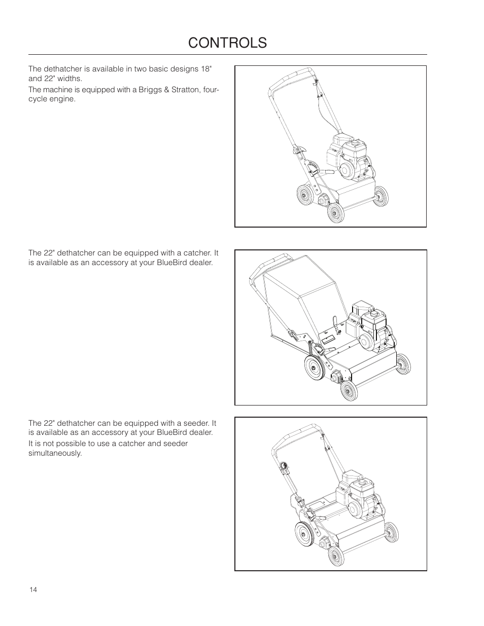 Controls | BlueBird 966067901_S22B5DA User Manual | Page 14 / 32
