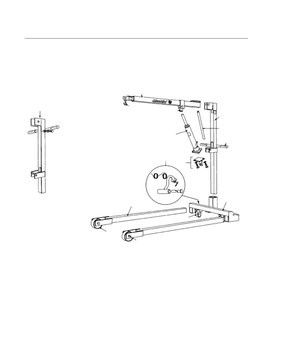 Parts - kaydee 1200 & 1500, Knockdown lift | BlueBird Kaydee Kaddy User Manual | Page 16 / 24