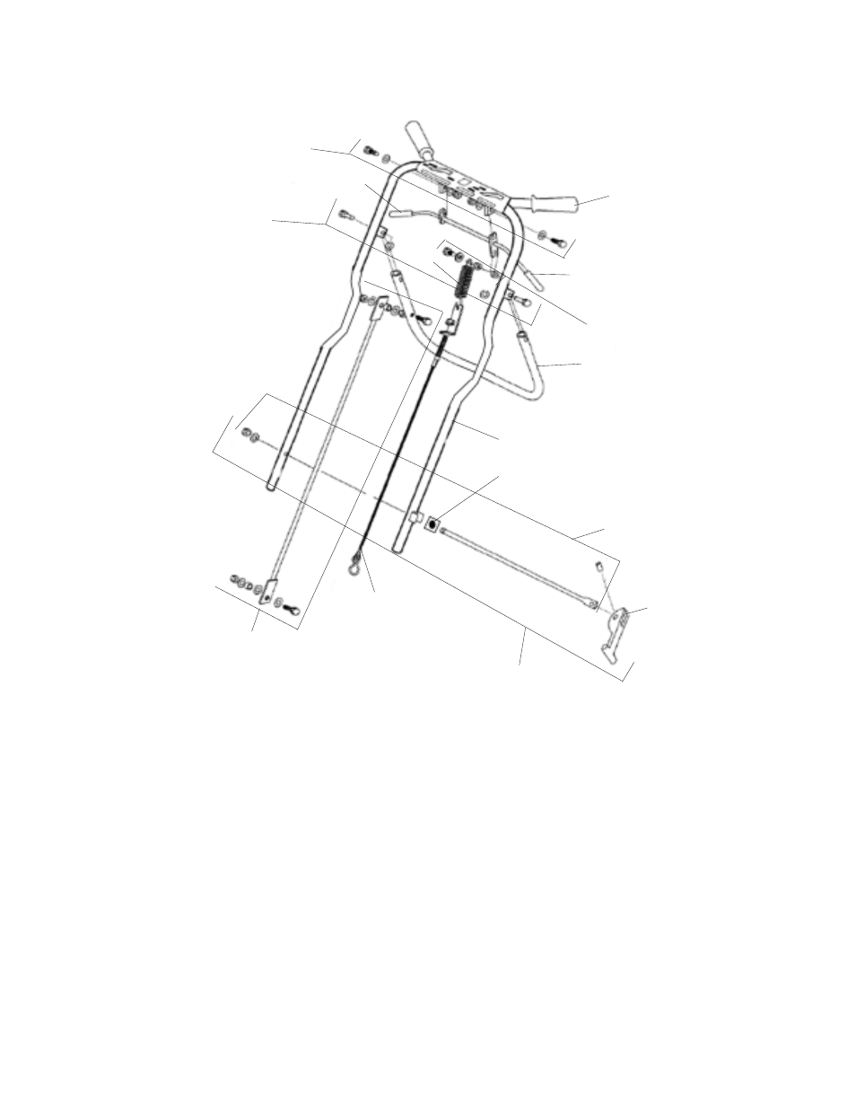 Parts handle and control - model 424 | BlueBird H742G User Manual | Page 22 / 44