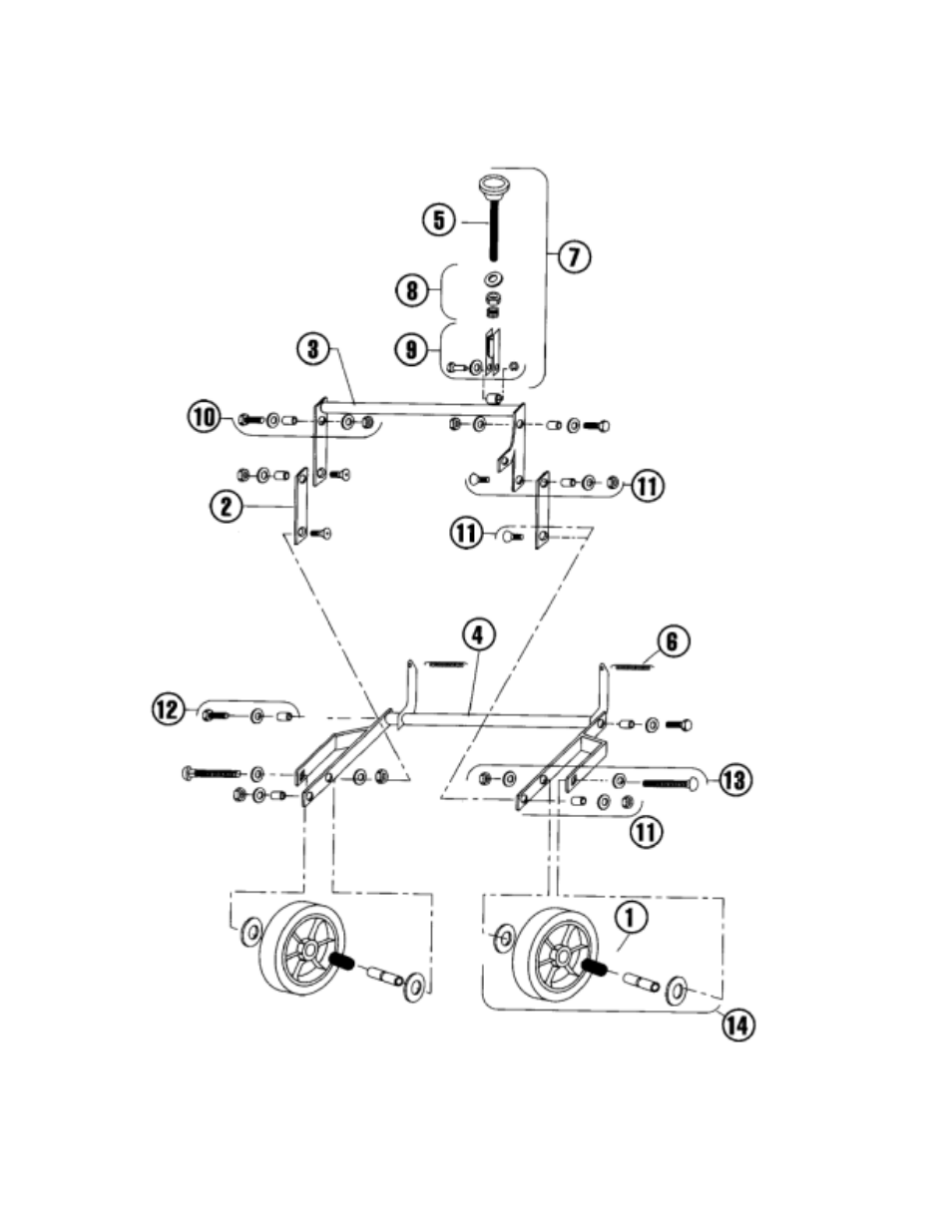 Parts rear wheel - model 530a | BlueBird H742G User Manual | Page 30 / 44