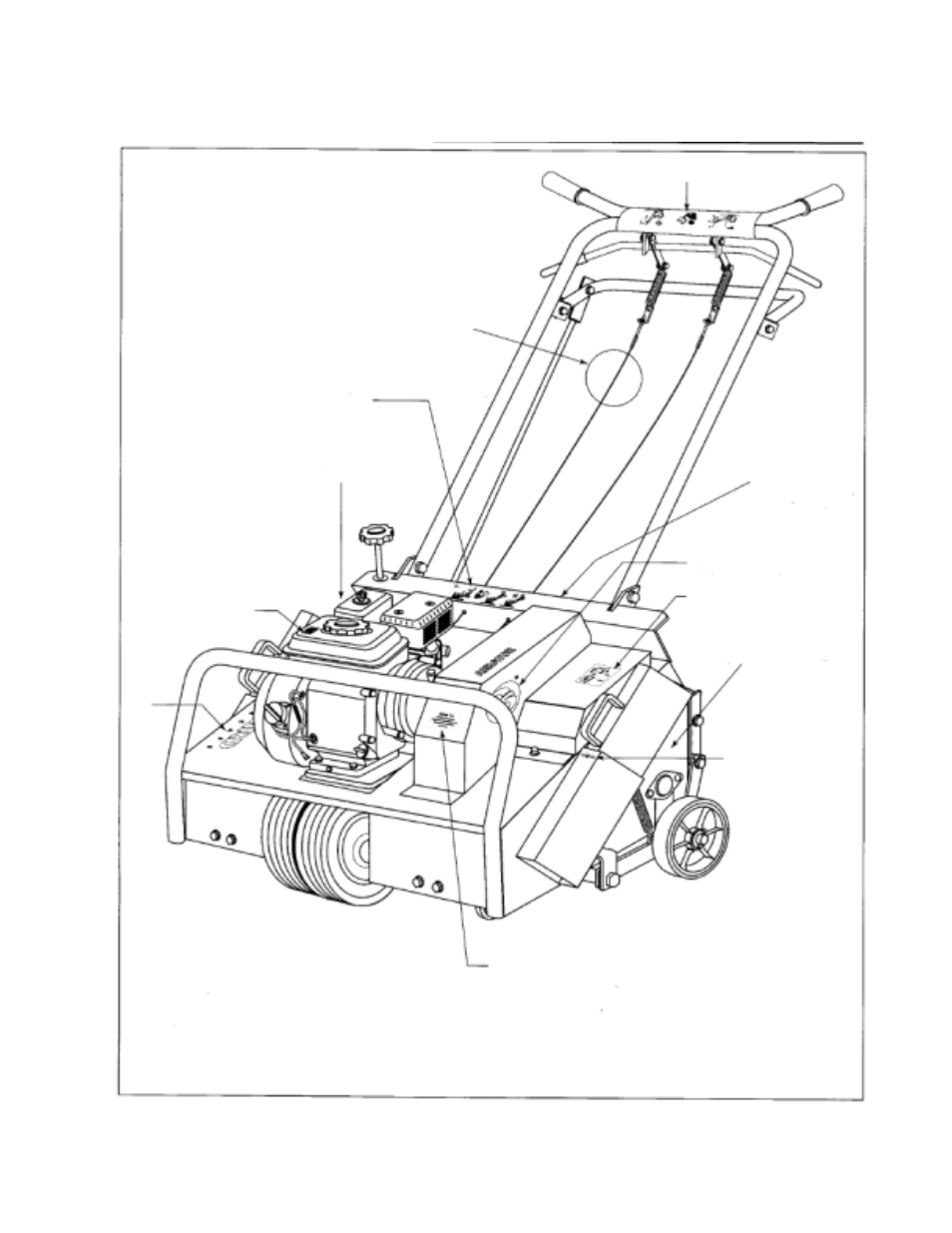 Decal placement - models 424, 530a and 742 | BlueBird H742G User Manual | Page 9 / 44