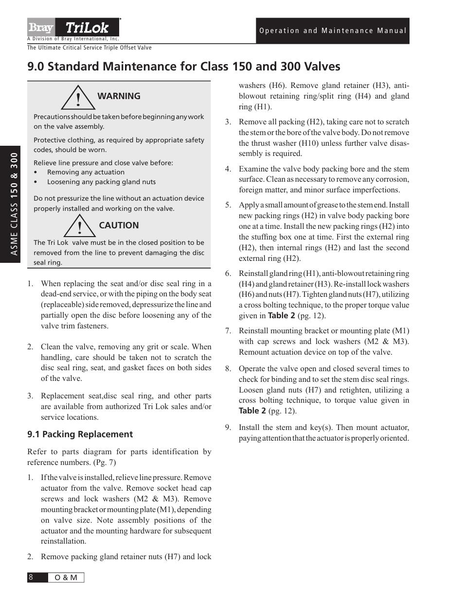 Bray Triple Offset User Manual | Page 10 / 24