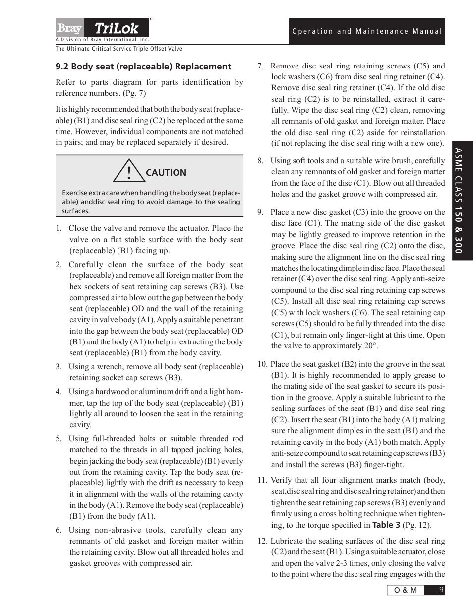 Bray Triple Offset User Manual | Page 11 / 24