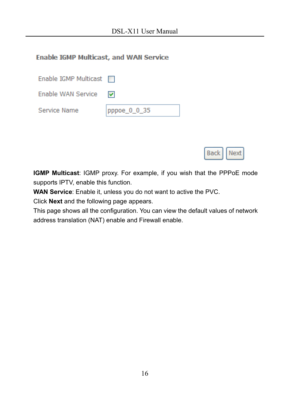 Asus DSL-X11 User Manual | Page 19 / 77