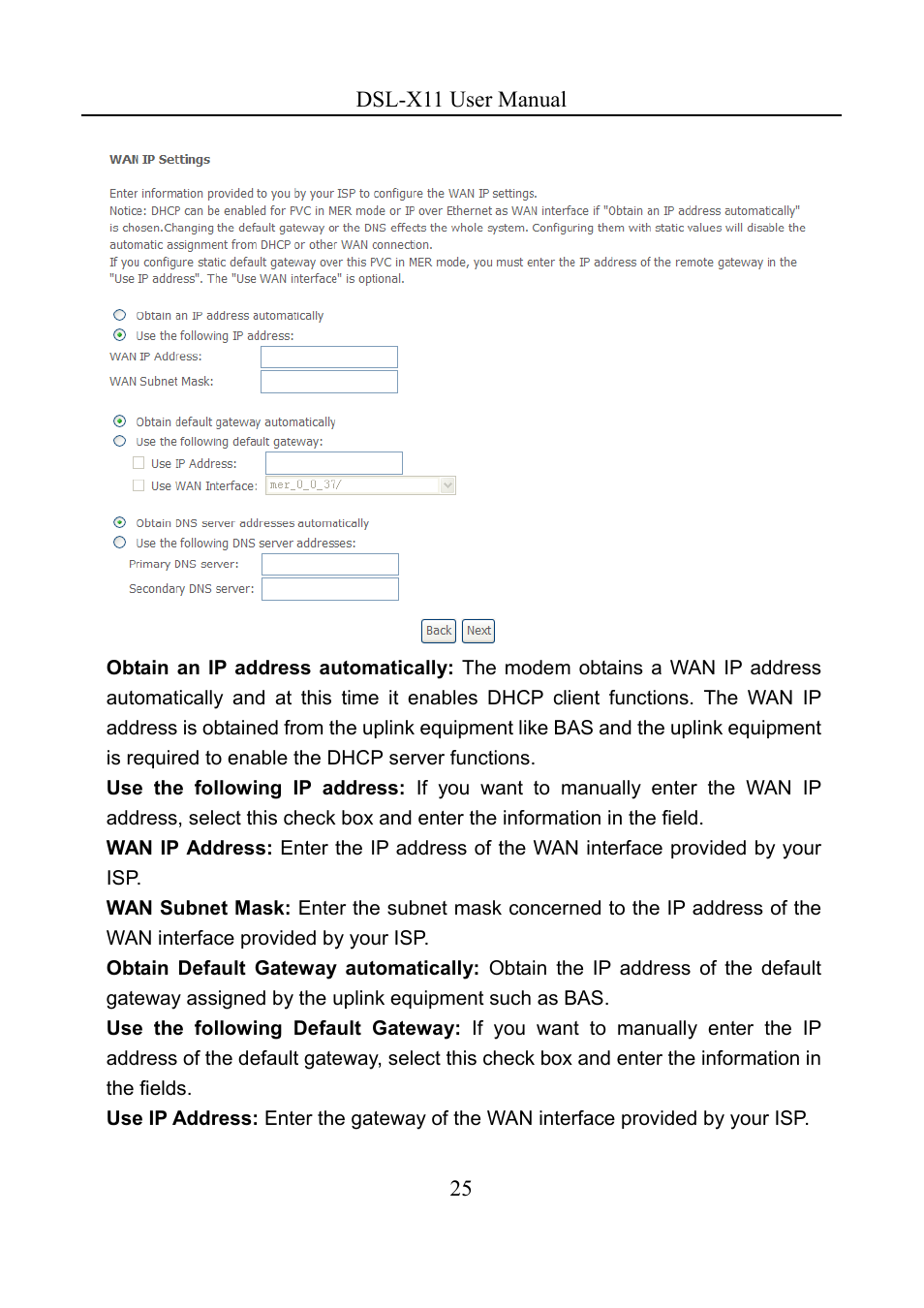 Asus DSL-X11 User Manual | Page 28 / 77