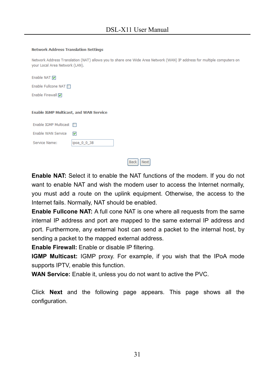 Asus DSL-X11 User Manual | Page 34 / 77