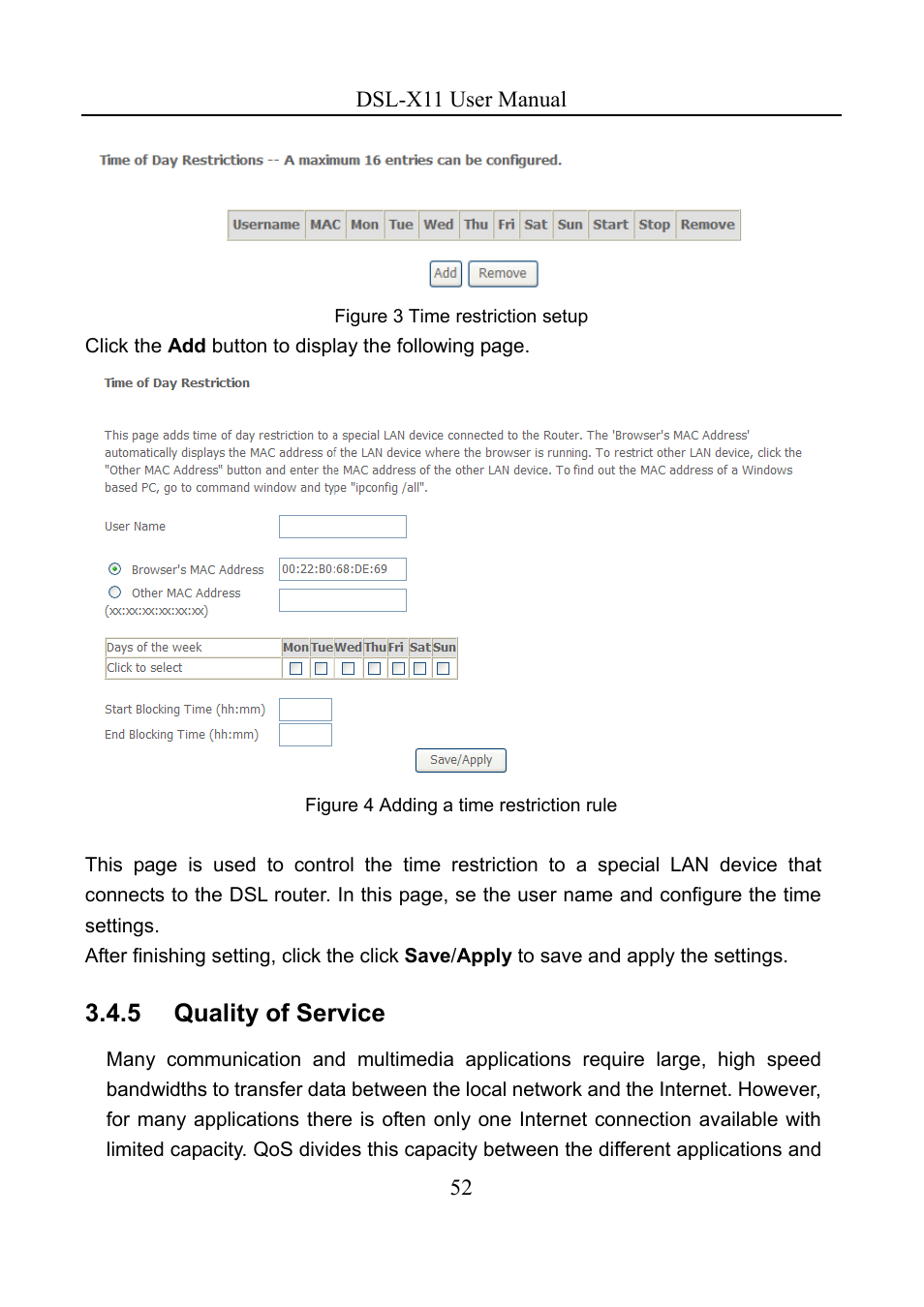 5 quality of service | Asus DSL-X11 User Manual | Page 55 / 77