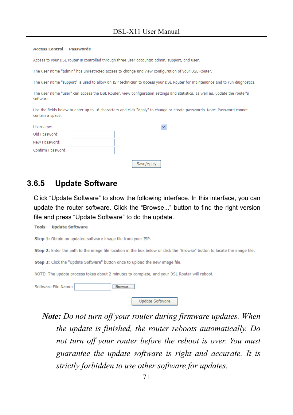 Asus DSL-X11 User Manual | Page 74 / 77