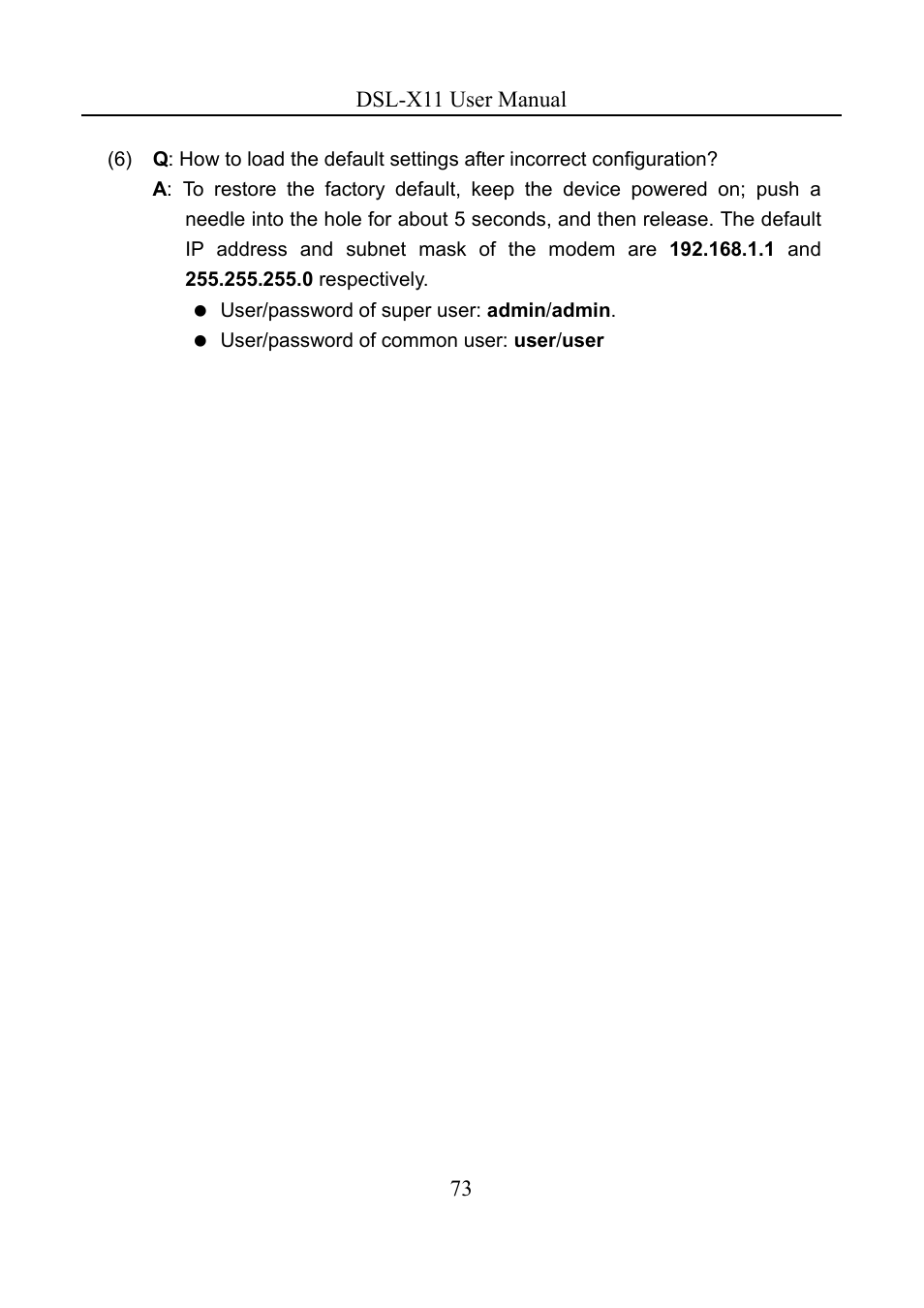 Asus DSL-X11 User Manual | Page 76 / 77