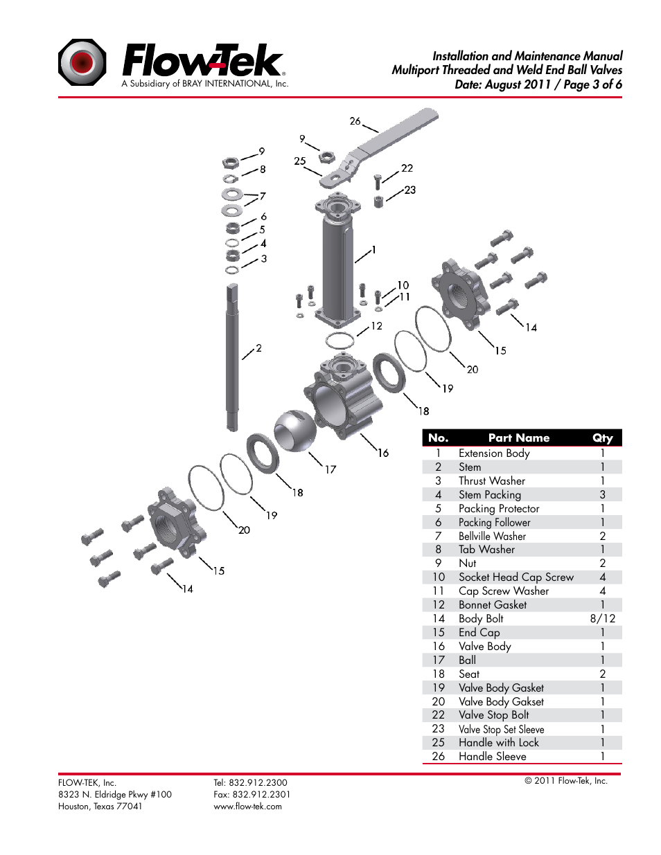 Bray Cryogenic User Manual | Page 3 / 6