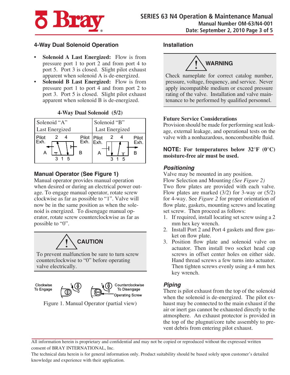 Bray 63 N4 Series User Manual | Page 3 / 5