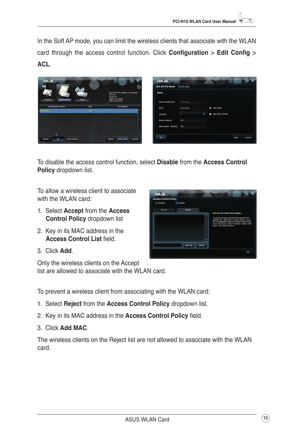 Asus PCI-N10 User Manual | Page 16 / 34