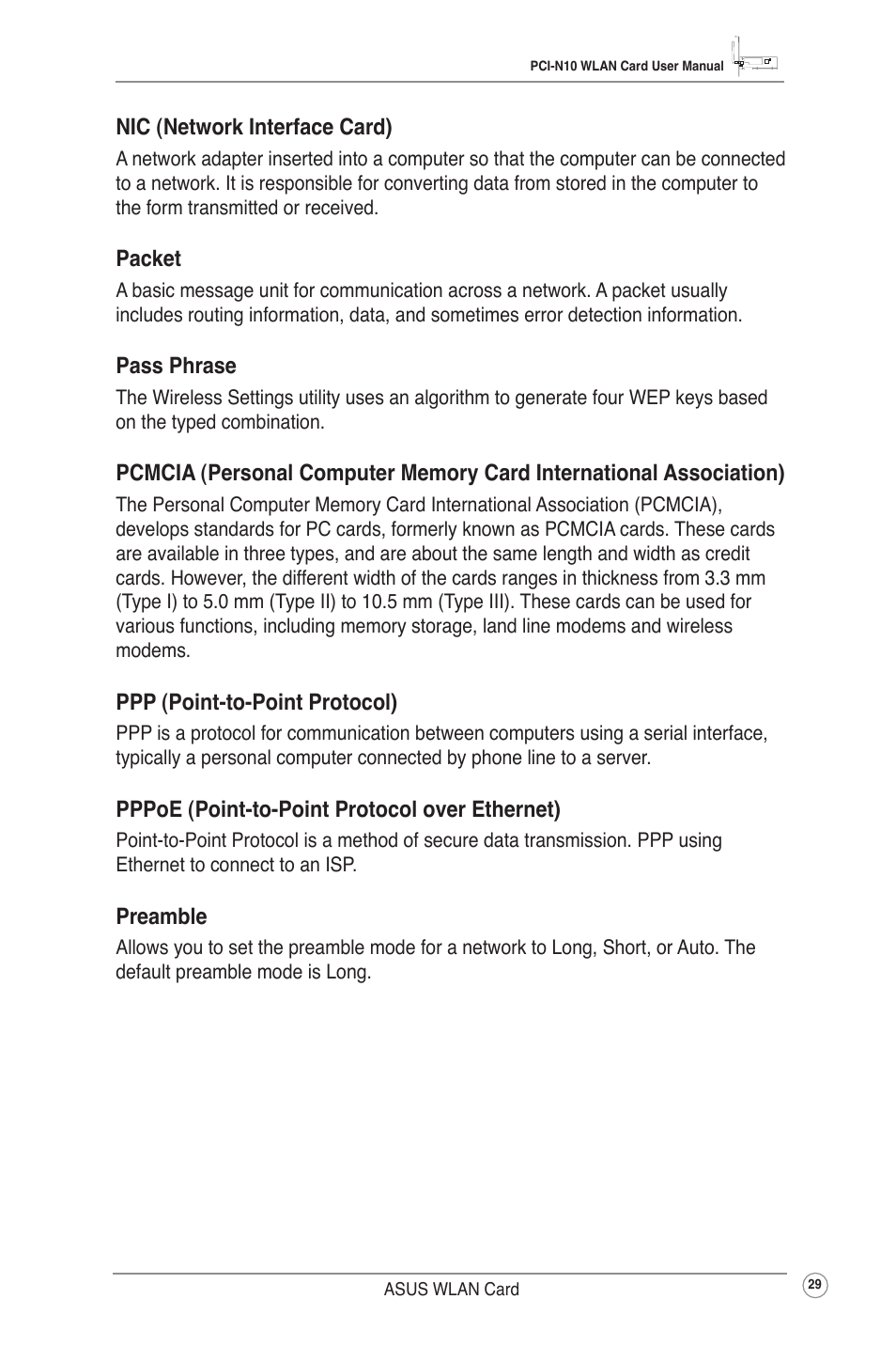 Asus PCI-N10 User Manual | Page 32 / 34