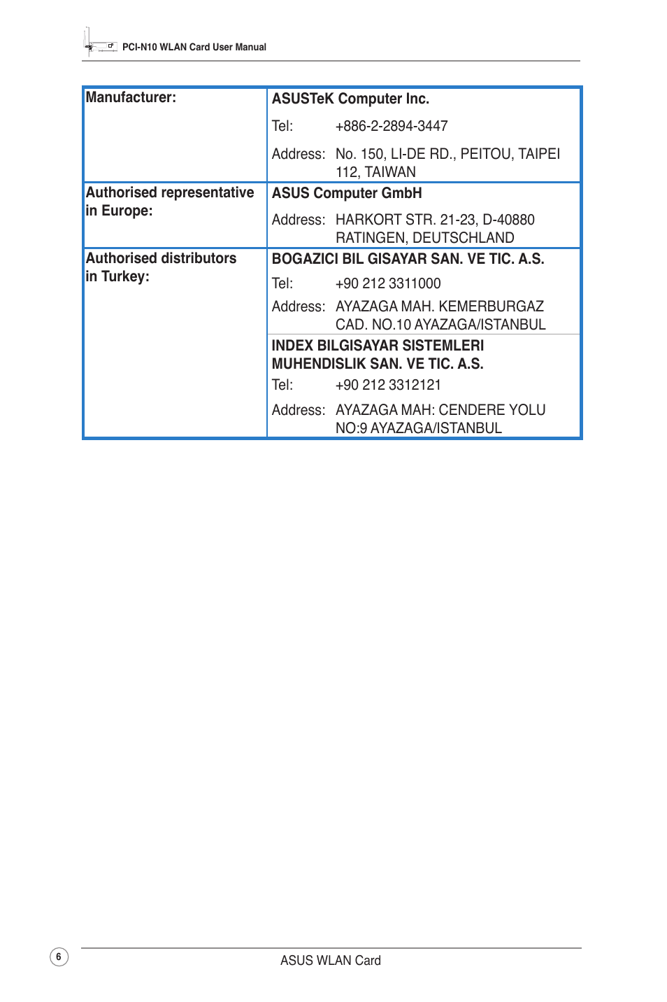 Asus PCI-N10 User Manual | Page 9 / 34