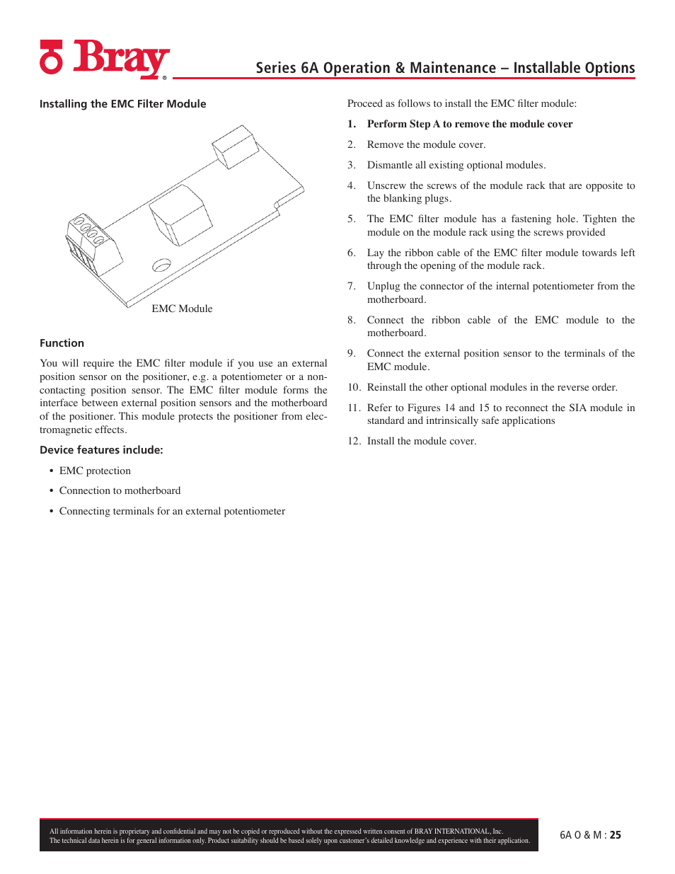 Bray 6A Series O&M Manual User Manual | Page 25 / 42