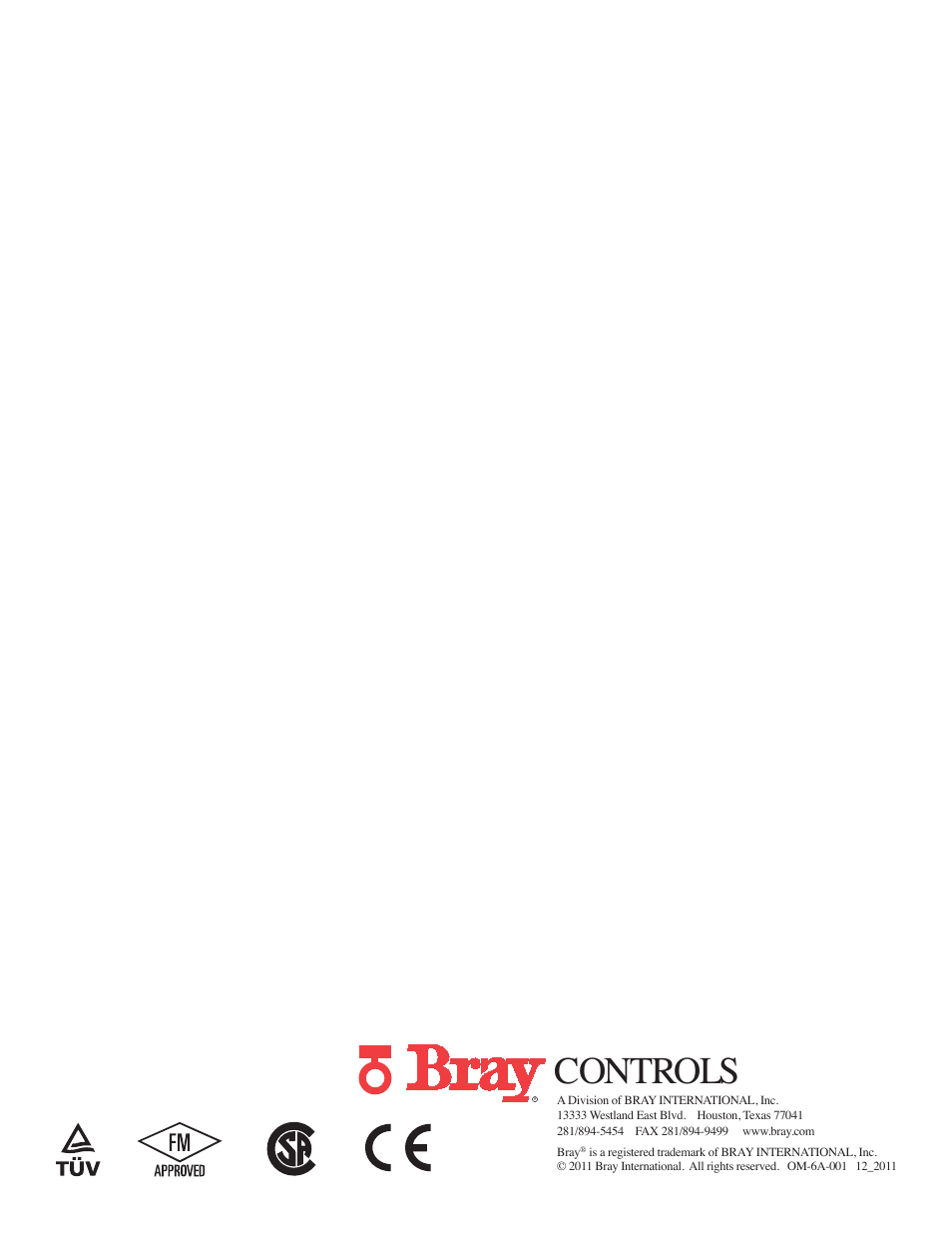 Controls | Bray 6A Series O&M Manual User Manual | Page 42 / 42