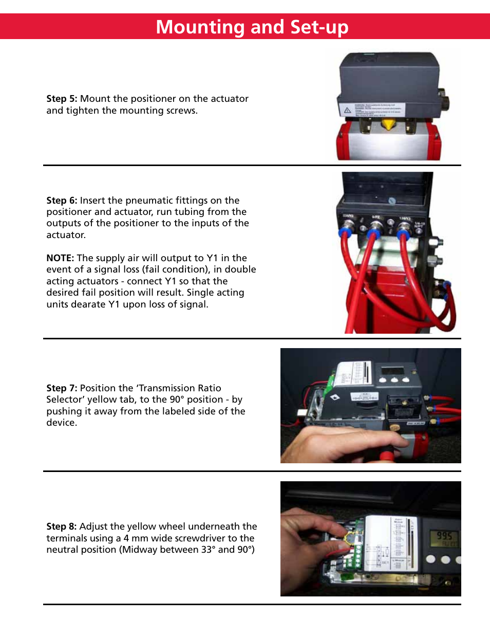 Mounting and set-up | Bray 6A Series Quick Start User Manual | Page 3 / 10