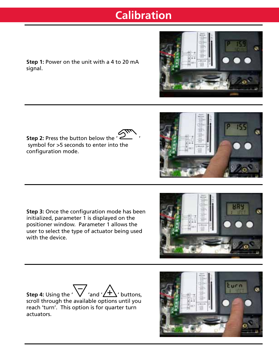 Calibration | Bray 6A Series Quick Start User Manual | Page 4 / 10