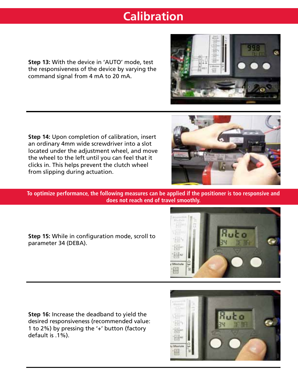 Calibration | Bray 6A Series Quick Start User Manual | Page 8 / 10