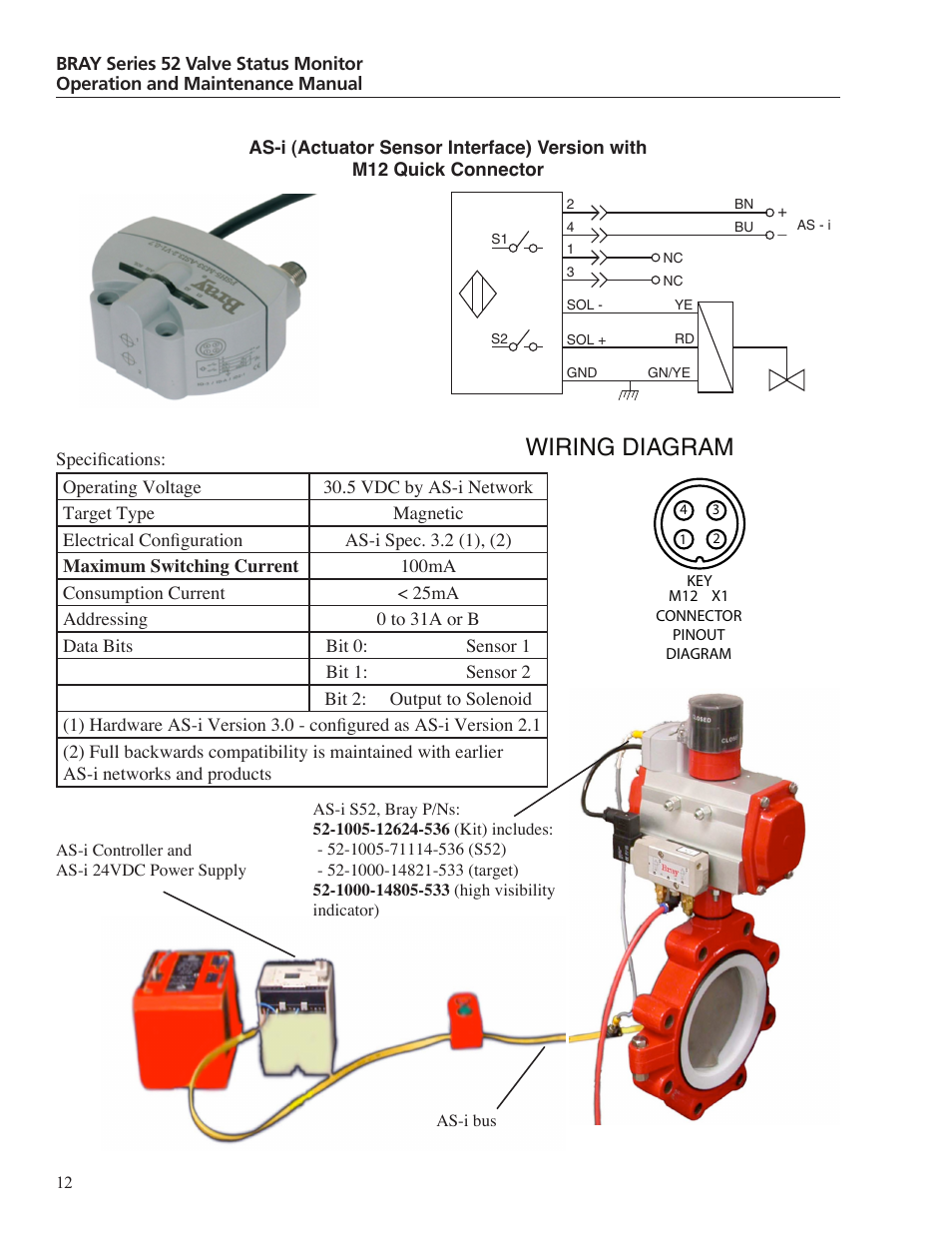 Wiring diagram | Bray 52 Series User Manual | Page 14 / 21