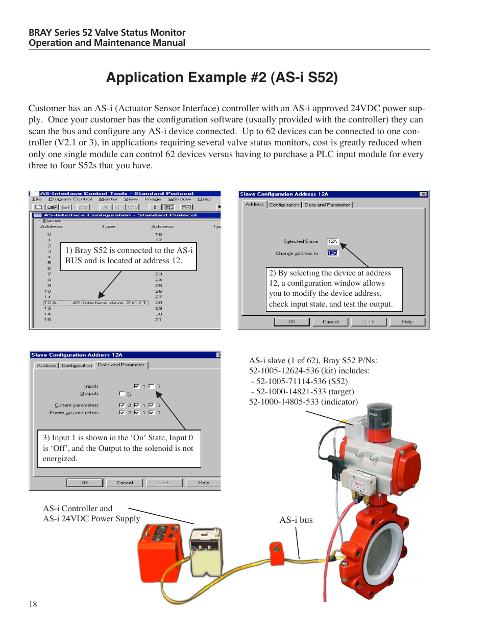 Application example #2 (as-i s52) | Bray 52 Series User Manual | Page 20 / 21