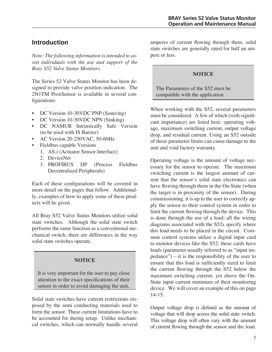Bray 52 Series User Manual | Page 7 / 21