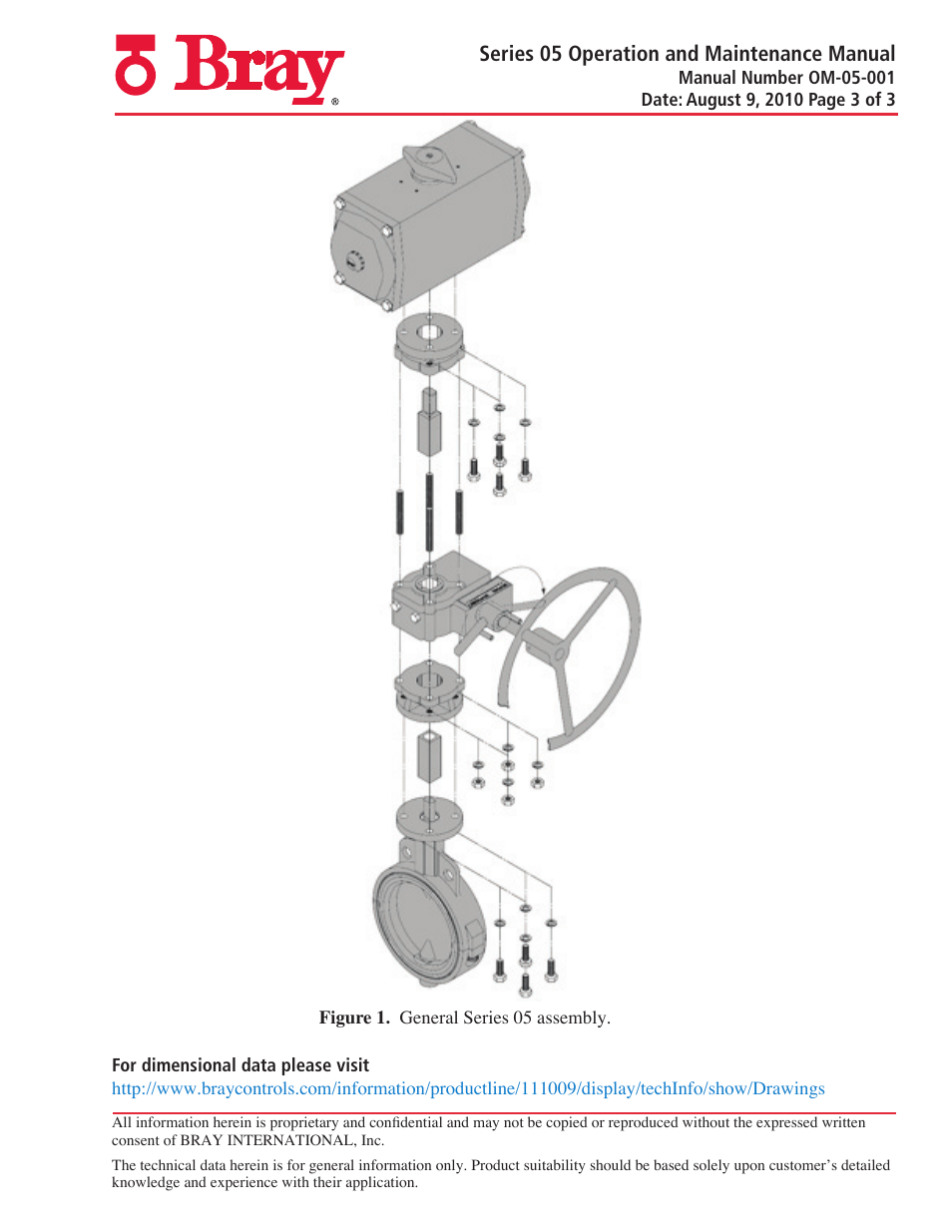 Series 05 operation and maintenance manual | Bray 5 Series User Manual | Page 3 / 3