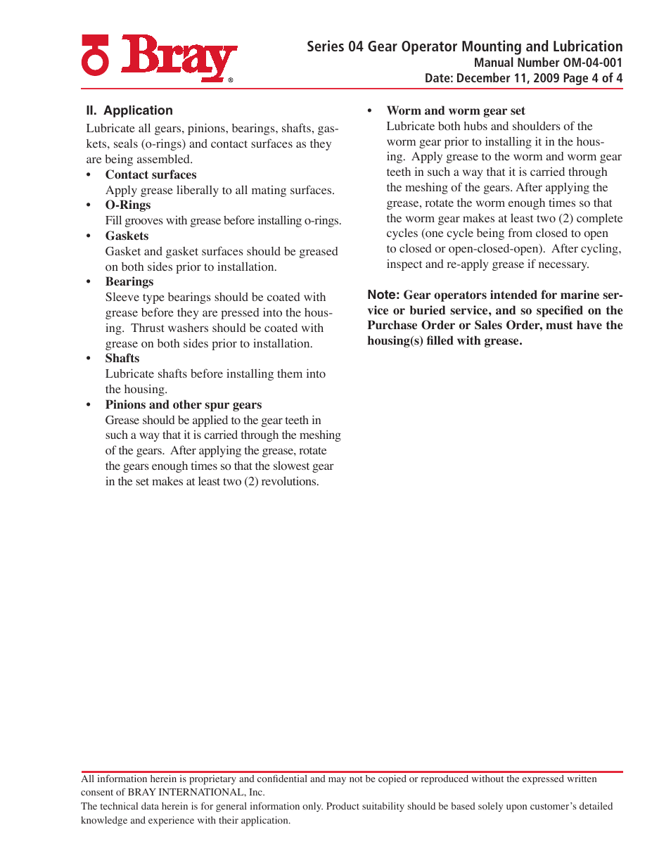 Bray 4 Series User Manual | Page 4 / 4