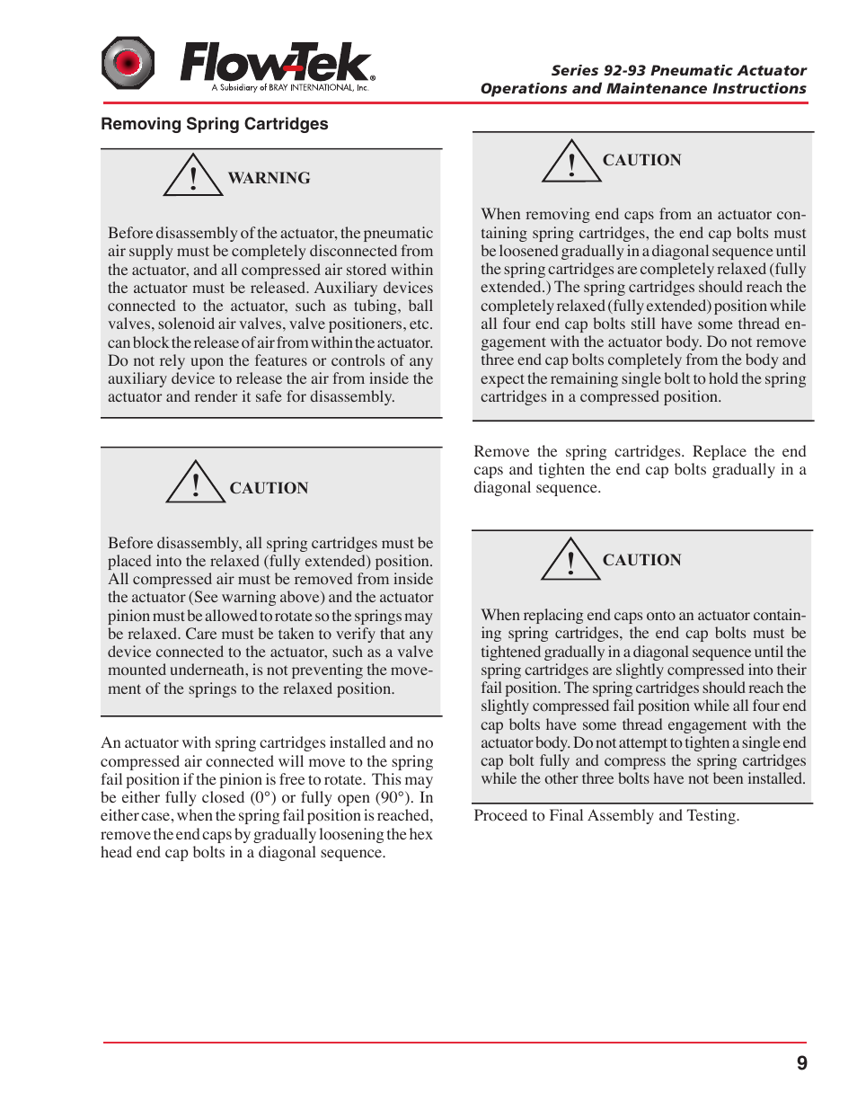 Bray 92_93 Series FLO User Manual | Page 11 / 14