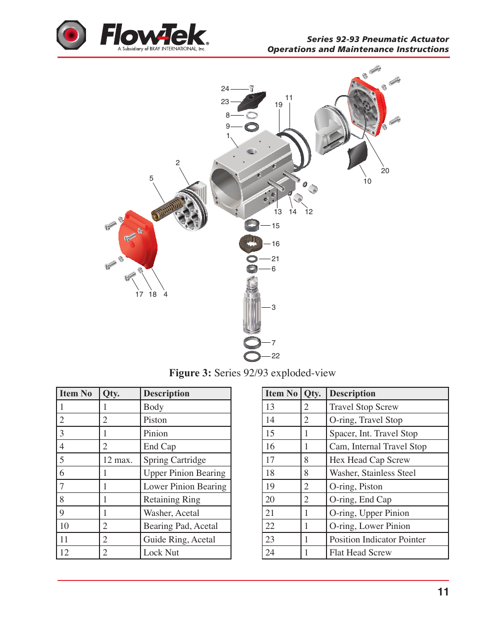 Bray 92_93 Series FLO User Manual | Page 13 / 14
