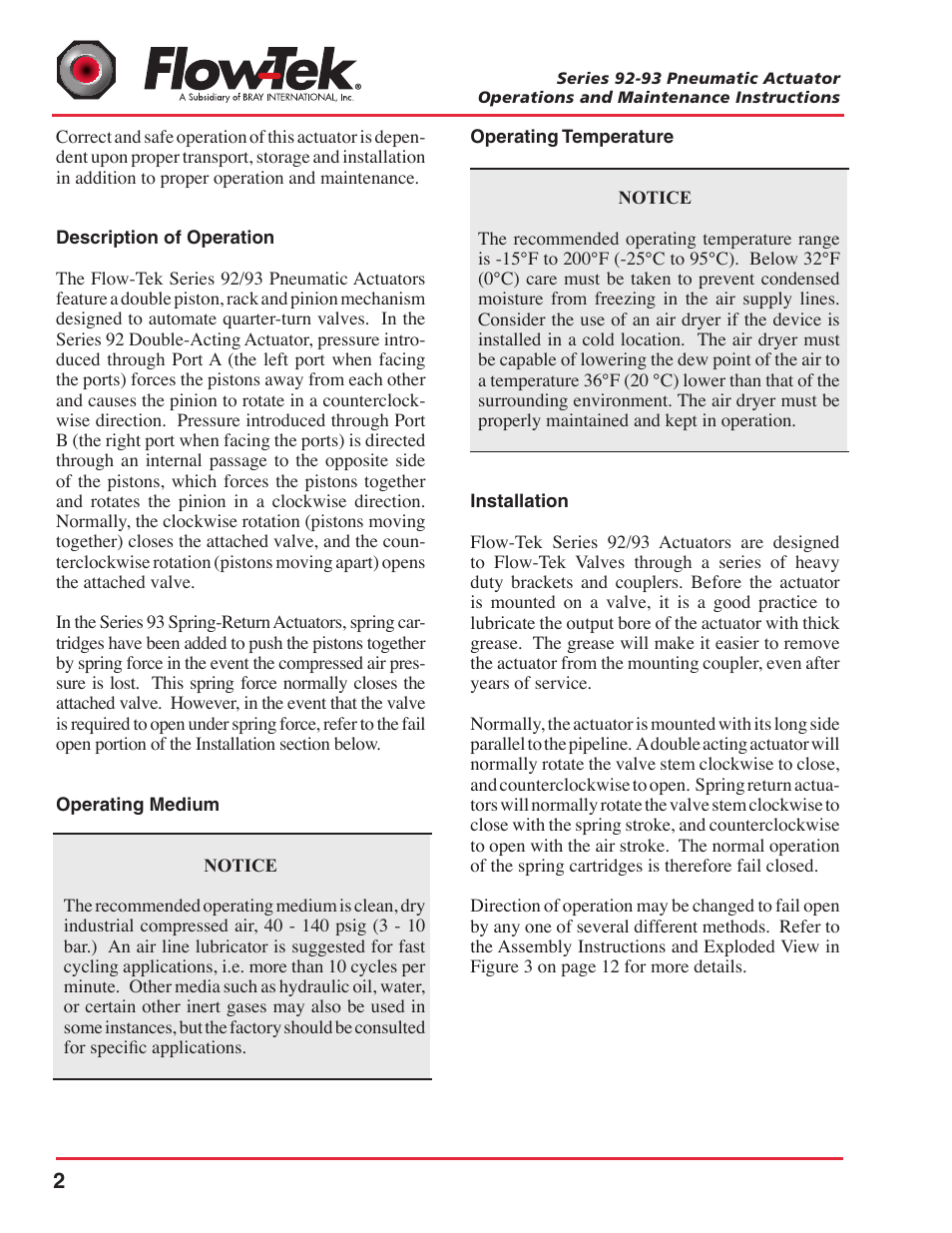 Bray 92_93 Series FLO User Manual | Page 4 / 14