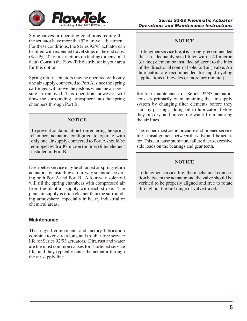 Bray 92_93 Series FLO User Manual | Page 7 / 14