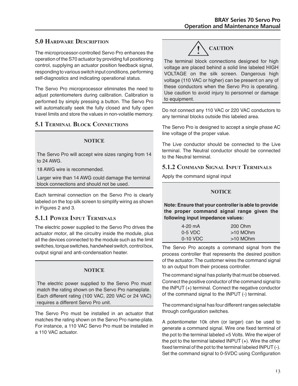 Bray 70 Series SERVO PRO User Manual | Page 15 / 22