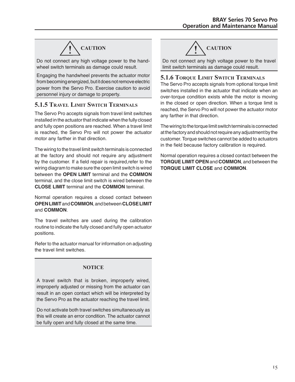 Bray 70 Series SERVO PRO User Manual | Page 17 / 22