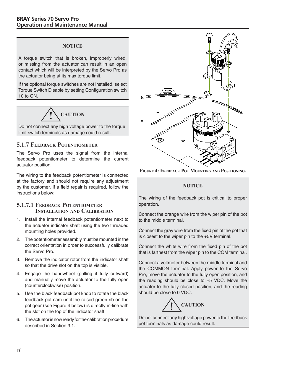 Bray 70 Series SERVO PRO User Manual | Page 18 / 22