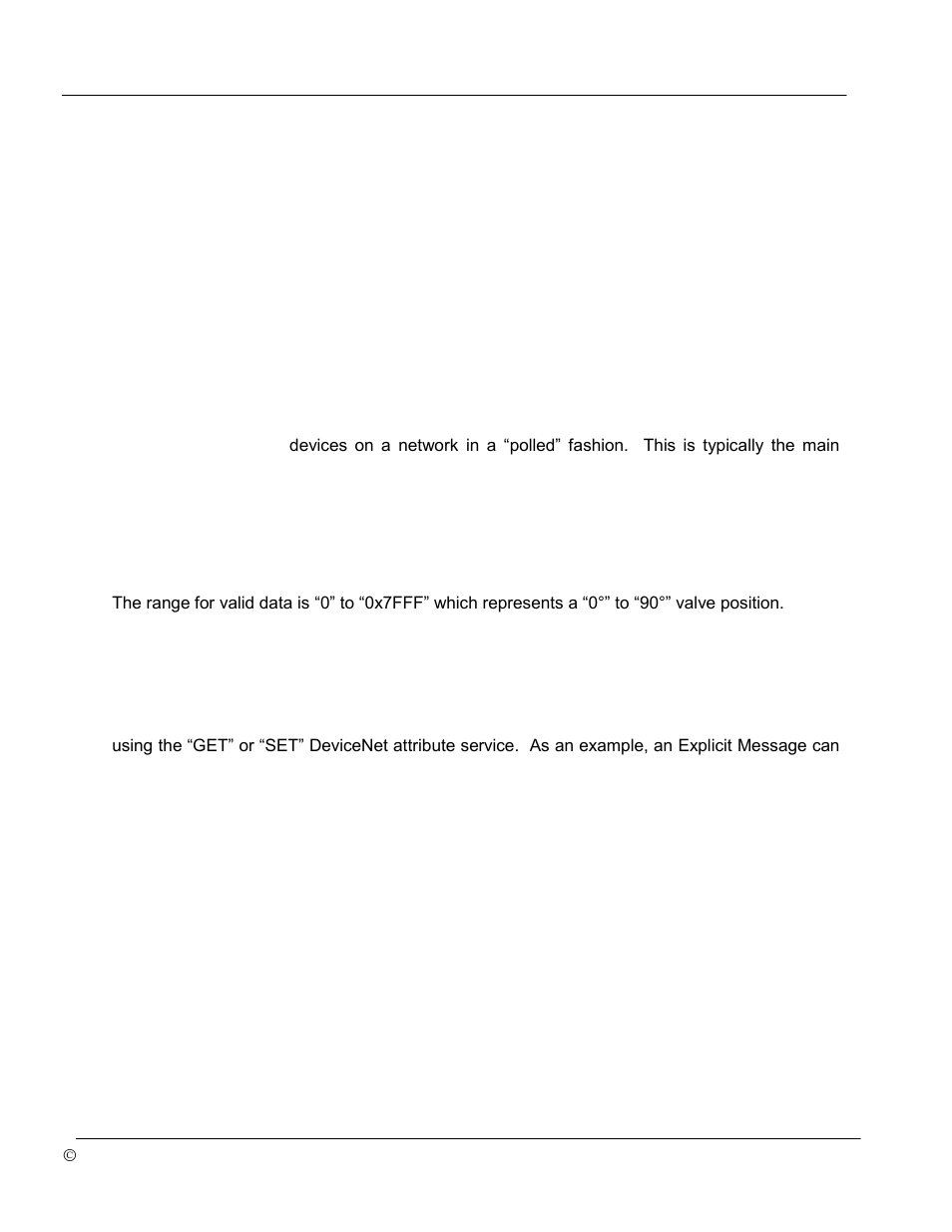 Ommunication, Polled message connection, Explicit message connection | Lectronic, Heet | Bray 70 Series SERVO PRO DeviceNET User Manual | Page 17 / 24