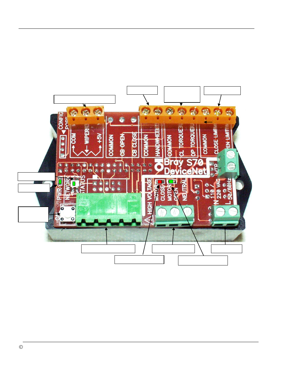 Hardware description | Bray 70 Series SERVO PRO DeviceNET User Manual | Page 4 / 24