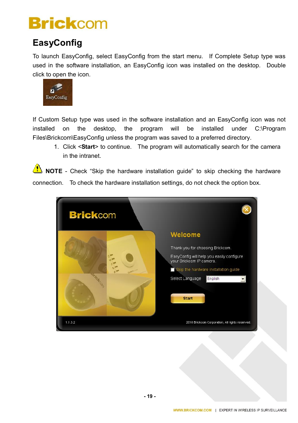 Easyconfig | Brickcom CB-500A User Manual | Page 26 / 96