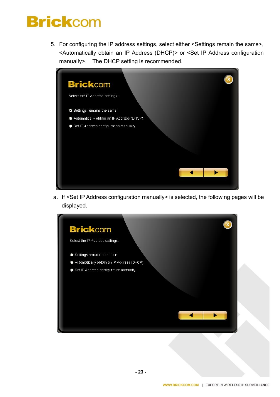 Brickcom CB-500A User Manual | Page 30 / 96