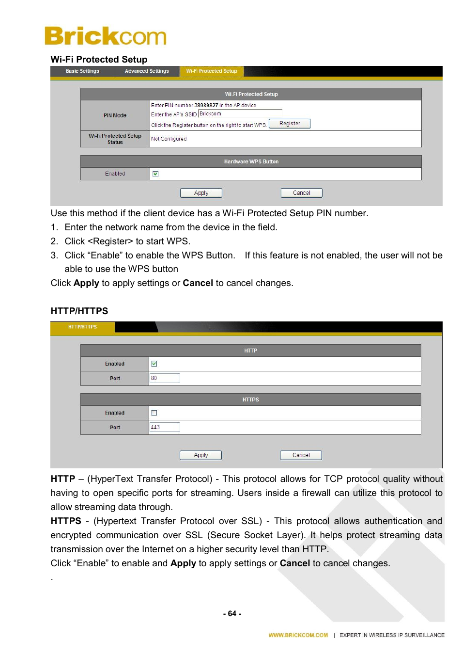 Brickcom CB-500A User Manual | Page 71 / 96