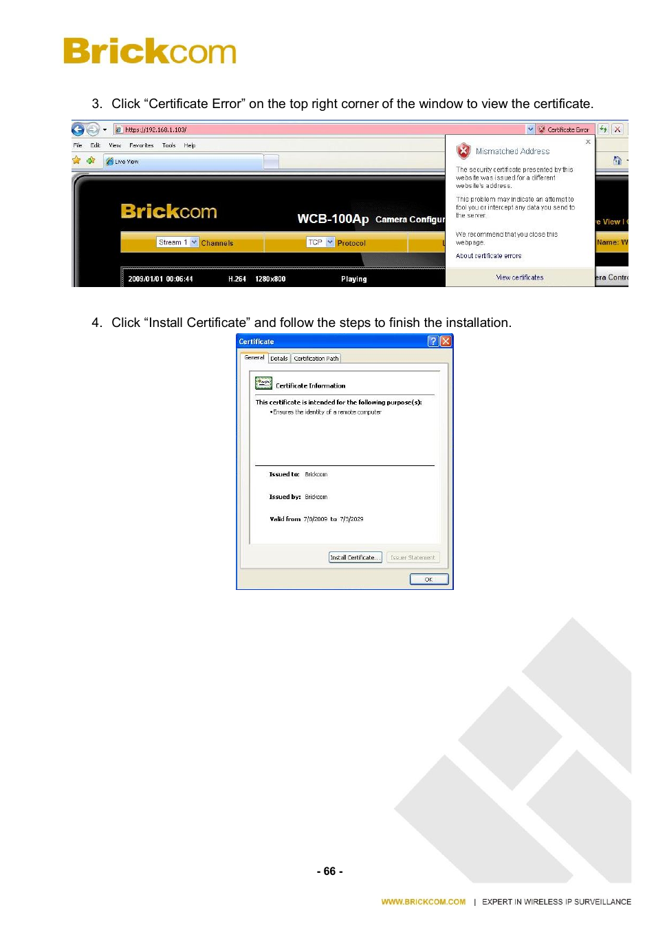 Brickcom CB-500A User Manual | Page 73 / 96