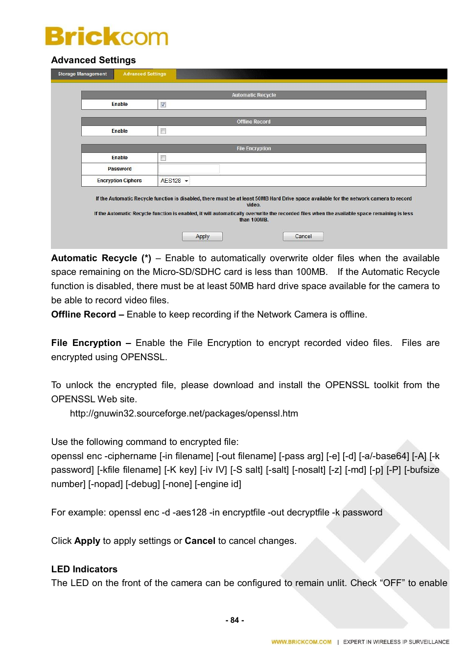 Brickcom CB-500A User Manual | Page 91 / 96