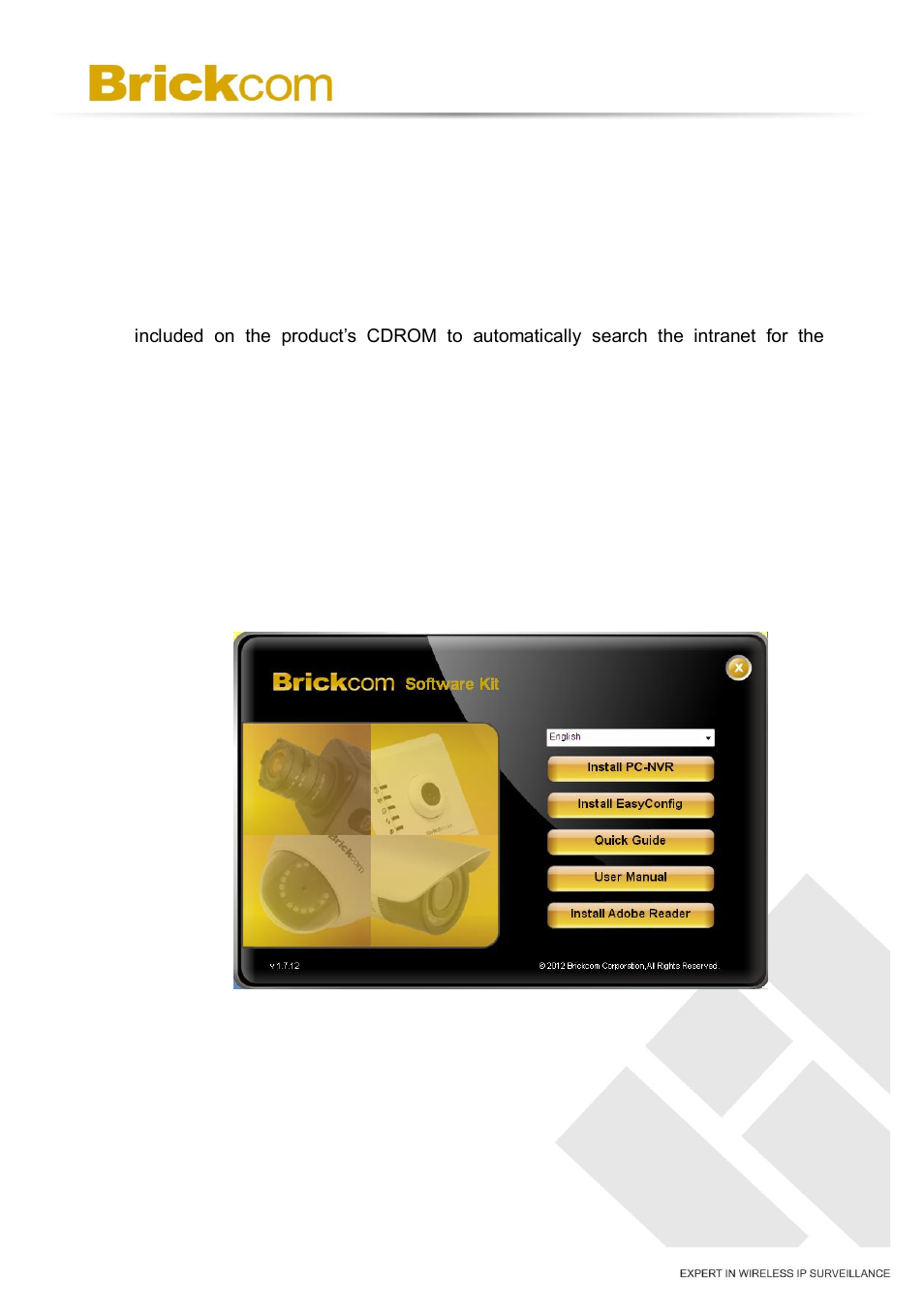 Software installation, 4 software installation | Brickcom VD-series User Manual | Page 21 / 30