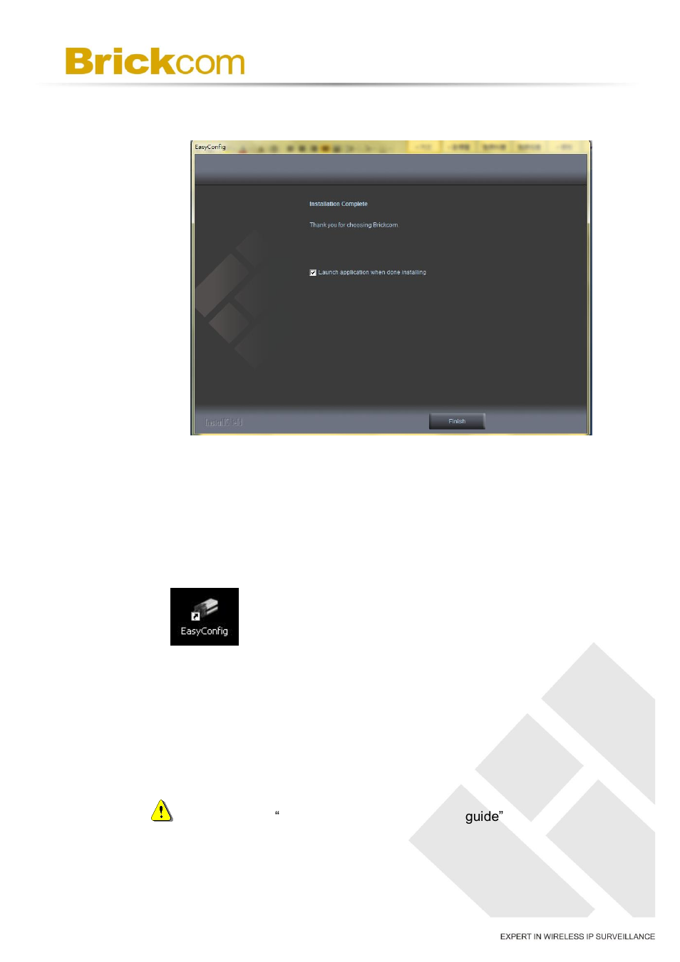 Easyconfig | Brickcom VD-series User Manual | Page 24 / 30