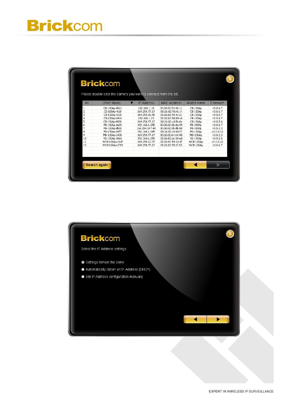 Brickcom VD-series User Manual | Page 27 / 30