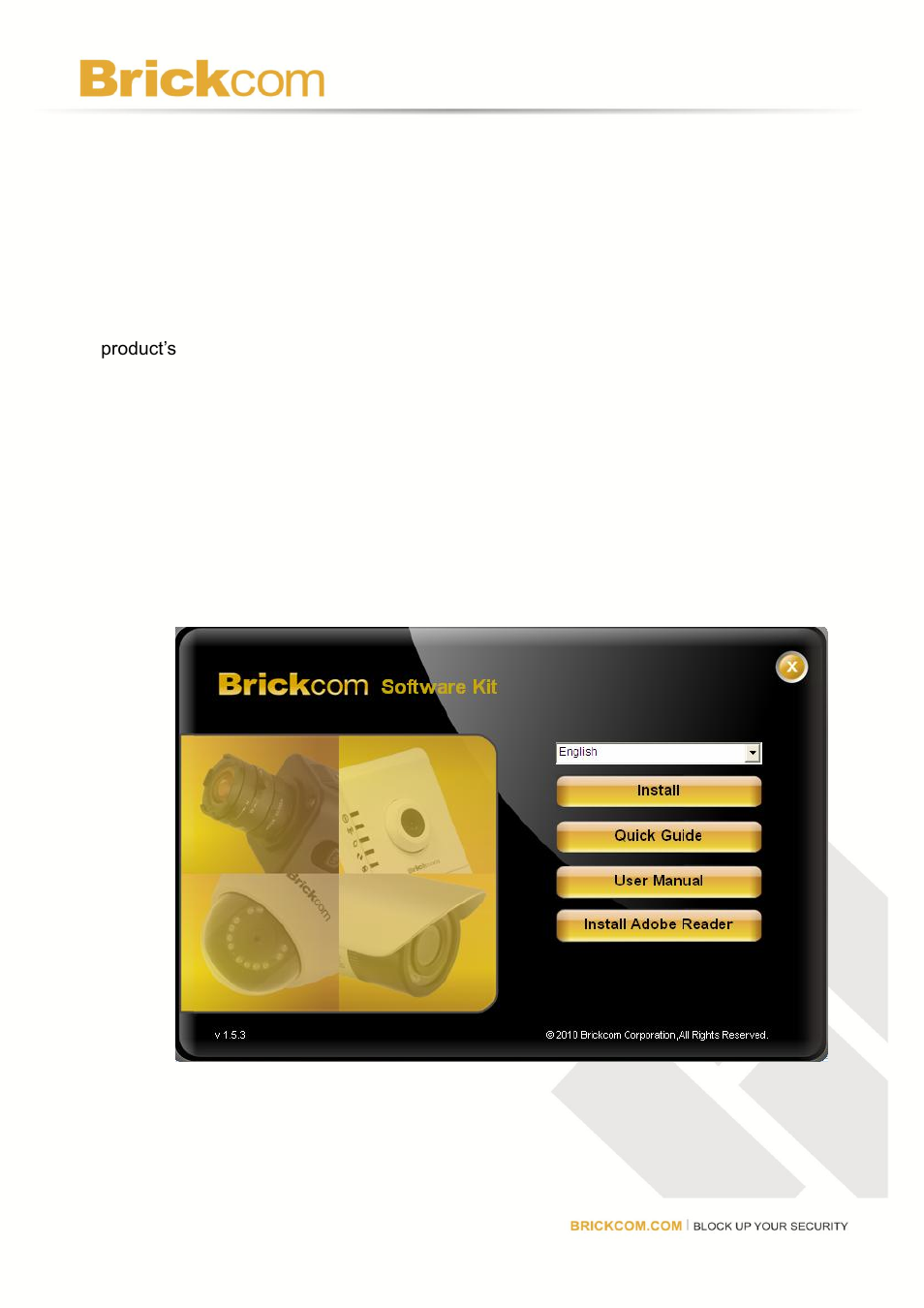 Software installation | Brickcom MD-300N User Manual | Page 19 / 34