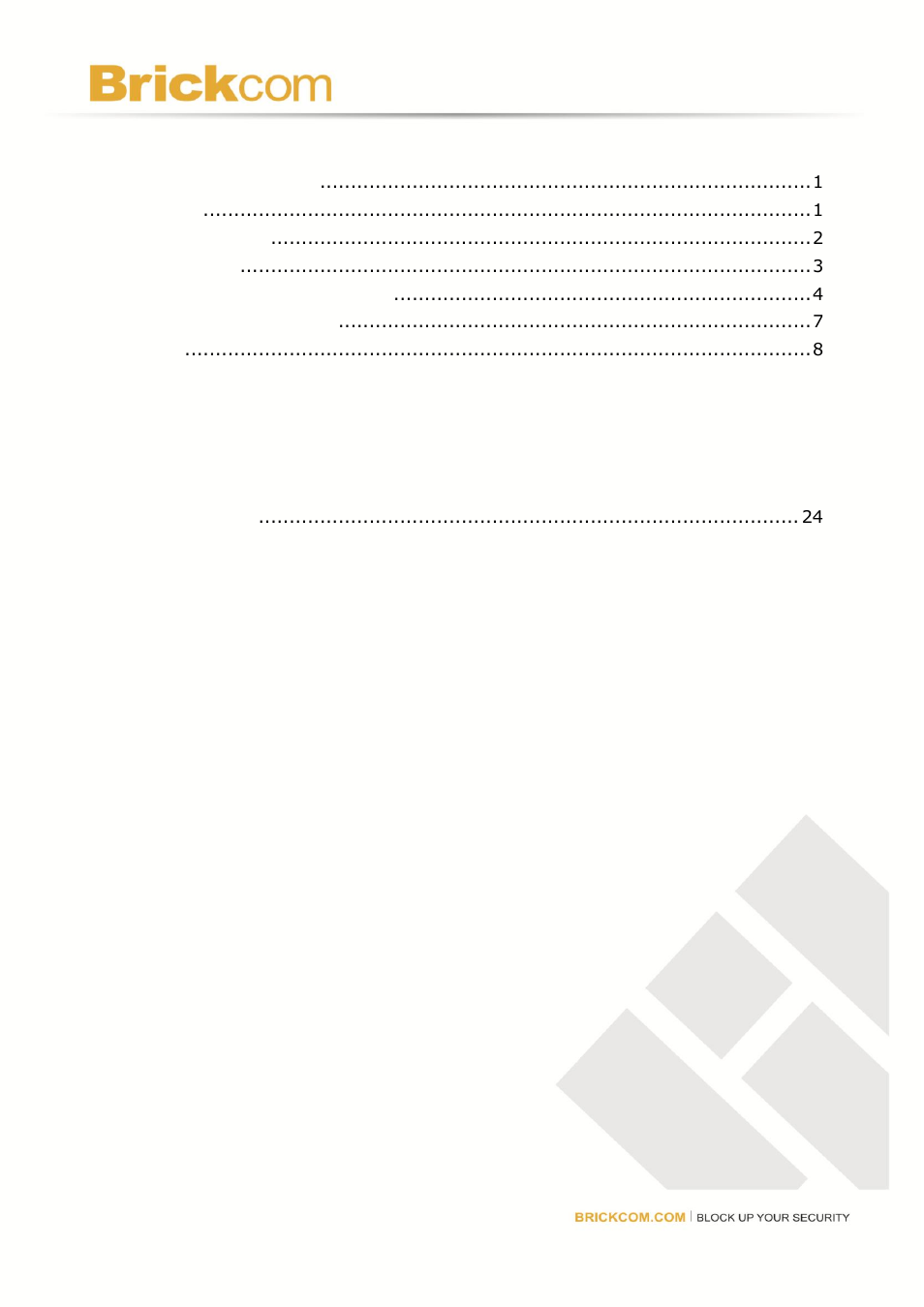 Brickcom MD-300N User Manual | Page 3 / 34